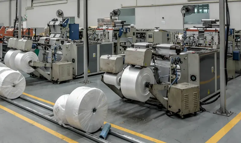 Film extrusion and bag-making lines