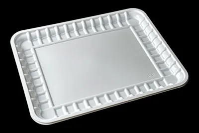White PP trays 8S