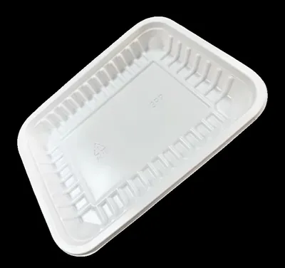 White PP trays 3PP