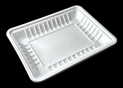 White PP trays 8PP