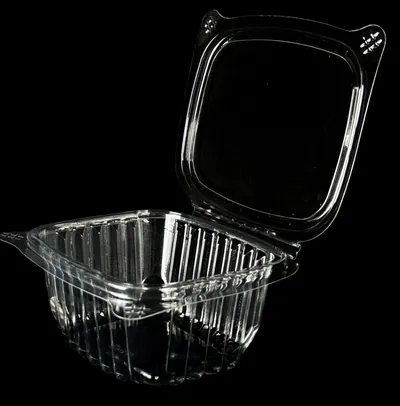 Clear hinged deli containers 16 oz